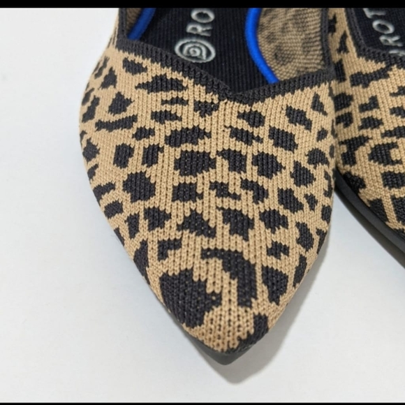 Rothy's The Point Leopard Woman's Flat Shoes - Picture 8 of 9